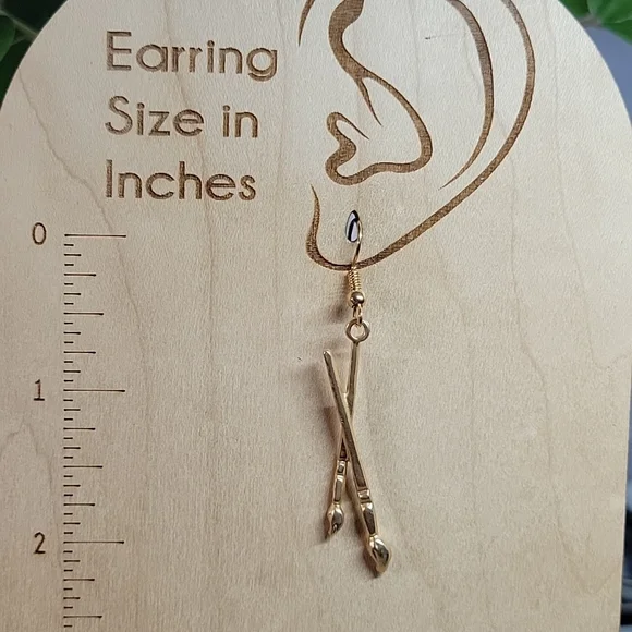 Painter's Palette Drop Earrings - Picture 3 of 6